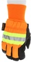 MCR Safety X-Large Black And Orange Luminator Pigskin Thermosock Lined Cold Weather Gloves