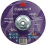 3M™ 9" X 1/8" X 5/8" - 11 Cubitron™ 3 36+ Grit Ceramic Grain Type 27 Depressed Center Combination Wheel