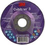 3M™ 4 1/2" X 1/8" X 7/8" Cubitron™ 3 36+ Grit Ceramic Grain Type 27 Depressed Center Combination Wheel