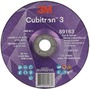 3M™ 7" X 1/8" X 7/8" Cubitron™ 3 36+ Grit Ceramic Grain Type 27 Depressed Center Combination Wheel