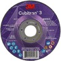 3M™ 4 1/2" X 1/4" X 7/8" Cubitron™ 3 36+ Grit Ceramic Grain Type 27 Depressed Center Grinding Wheel