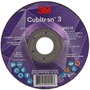3M™ 4 1/2" X 5/32" X 7/8" Cubitron™ 3 36+ Grit Ceramic Grain Type 27 Depressed Center Combination Wheel