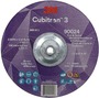 3M™ 9" X 5/32" X 5/8" - 11 Cubitron™ 3 36+ Grit Ceramic Grain Type 27 Depressed Center Combination Wheel