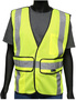 Protective Industrial Products One Size Fits Most Hi-Viz Yellow Viz-Up™ Mesh/Polyester Vest