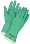 MCR Safety Size 8 Green Nitri-Chem Flock Lined 15 mil Nitrile Chemical Resistant Gloves