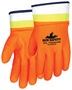 MCR Safety Large Orange Oil Hauler Jersey Lined PVC Chemical Resistant Gloves
