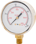 Harris® 2.5" Steel 600 PSI Replacement Regulator Pressure Gauge For Non-Corrosive Gas With 40 BAR (Dual Scale)