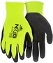 Memphis Glove Small Hi Vis Green And Black MCR Safety NXG Nylon Polyester Full Finger Mechanics Gloves With Knit Wrist Cuff