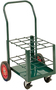 Anthony Welded Products 12 Cylinder Carts With Solid Rubber Wheels And Continuous Handle