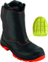 Gaston Mille Inc Size 6 Black Atna Top Millemeta® Leather Composite Toe Rangers Boots With PU Nitrile Insulated Sole And Sanitized® Lining