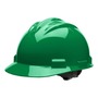 Bullard® Kelly Green HDPE Cap Style Hard Hat With Ratchet/4 Point Ratchet Suspension