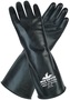 MCR Safety Large Black 14 mil Unsupported Butyl Chemical Resistant Gloves