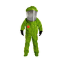 DuPont™ Large Yellow Tychem® 10000 28 mil Encapsulated Level A Chemical Protective Suit (With Expanded Back And Front Entry)