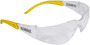 Radians DEWALT® Protector™ Frameless Clear And Yellow Safety Glasses With Clear Polycarbonate Hard Coat Lens