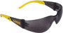 Radians DEWALT® Protector™ Frameless Smoke And Yellow Safety Glasses With Smoke Polycarbonate Hard Coat Lens