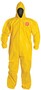 DuPont™ Medium Yellow Tychem® 2000 10 mil Chemical Protective Coveralls (With Hood, Elastic Wrists And Ankles)