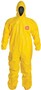 DuPont™ 2X Yellow Tychem® 2000 10 mil Chemical Protective Coveralls (With Hood, Elastic Wrists And Ankles)