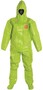 DuPont™ 3X Yellow Tychem® 10000 28 mil Chemical Protective Coveralls (With Respirator Fitting Hood, Elastic Wrists And Attached Socks)