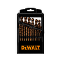 DEWALT® Pilot Point 1/16" - 1/2"  Straight Shank Gold Oxide Coated Drill Bit Set