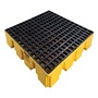Eagle 51 1/2" X 51 1/2" X 8" Yellow HDPE Spill Containment Pallet