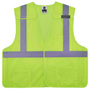 Ergodyne Small/Medium Green GloWear® 8217BA Polyester Mesh Vest