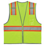 Ergodyne X-Large Green GloWear® 8246Z-S Polyester Mesh Vest