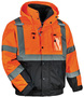 Ergodyne Small Orange GloWear® 8381 300D Oxford Polyester/Polyurethane Jacket