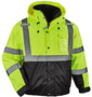 Ergodyne Small Green GloWear® 8381 300D Oxford Polyester/Polyurethane Jacket/Coat
