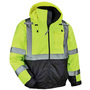 Ergodyne Small Green GloWear® 8377 300D Oxford Polyester/Polyurethane Jacket
