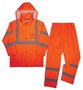 Ergodyne Medium Orange GloWear® 8376K Polyester Rain Suit
