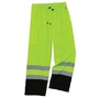 Ergodyne 3X Lime And Black GloWear® 8915BK Polyester Rain Pants