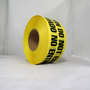 Harris Industries 3" X 1000' Yellow 3 mil Polyethylene BT Series Barricade Tape "CAUTION DO NOT ENTER CUIDADO NO ENTRAR"