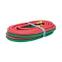 Harris® 1/4" X 20' Red And Green EPDM Welding Twin Hose With BB Hose Fittings