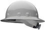 Honeywell Gray Fibre-Metal® E1 Thermoplastic Full Brim Hard Hat With Ratchet/8 Point Ratchet Suspension
