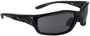 Radians Infinity Crystal Black Safety Glasses With Smoke Polycarbonate Hard Coat Lens