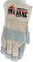 Memphis Glove Medium Natural Premium Side Split Leather Palm Gloves With Canvas Back And Safety Cuff