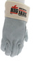 Memphis Glove X-Large Natural Premium Side Split Leather Palm Gloves With Full Leather Back And Rubberized Safety Cuff