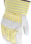 Memphis Glove Large Natural, Yellow And Blue Top Grain Pigskin Palm Gloves With Fabric Back And Rubberized Safety Cuff