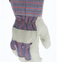 Memphis Glove Large Blue, Red And Black Top Grain Pigskin Palm Gloves With Fabric Back And Safety Cuff