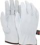 MCR Safety 2X White Grain Palm Gloves With Grain Back And Slip-On Cuff