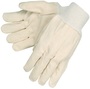 Memphis Glove Natural Large Cotton Canvas General Purpose Gloves With Knit Wrist Cuff