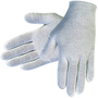 MCR Safety Small White Lisle Light Weight Breathable Cotton Reversible, Unhemmed Inspection Gloves With Slip-On Cuff