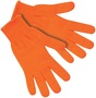 Memphis Glove Orange Large Acrylic General Purpose Gloves With Knit Wrist Cuff