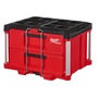 Milwaukee® PACKOUT™ 16.3" X 14.3" X 22.2" Red And Black Polymers Tool Box