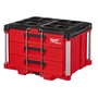 Milwaukee® PACKOUT™ 16.3" X 14.3" X 22.2" Red And Black Polymers Tool Box