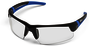Miller® Arc Armor™ Black and Blue Safety Glasses With Clear Anti-Fog/Shatterproof Lens