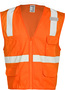 Kishigo 2X/3X Hi-Viz Orange Polyester Vest