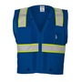 Kishigo S-M Blue Polyester Vest With Zipper Closure