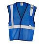Kishigo 4X-5X Blue Polyester Vest With Hook and Loop Closure