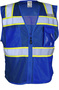 Kishigo Small/Medium Blue And Green Polyester Vest